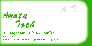 amata toth business card